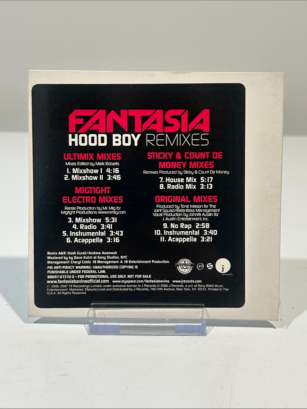 🤯5 for $20🤯 Fantasia “Hood Boy • Remixes” CD [R&B Dance House Pop Promo]